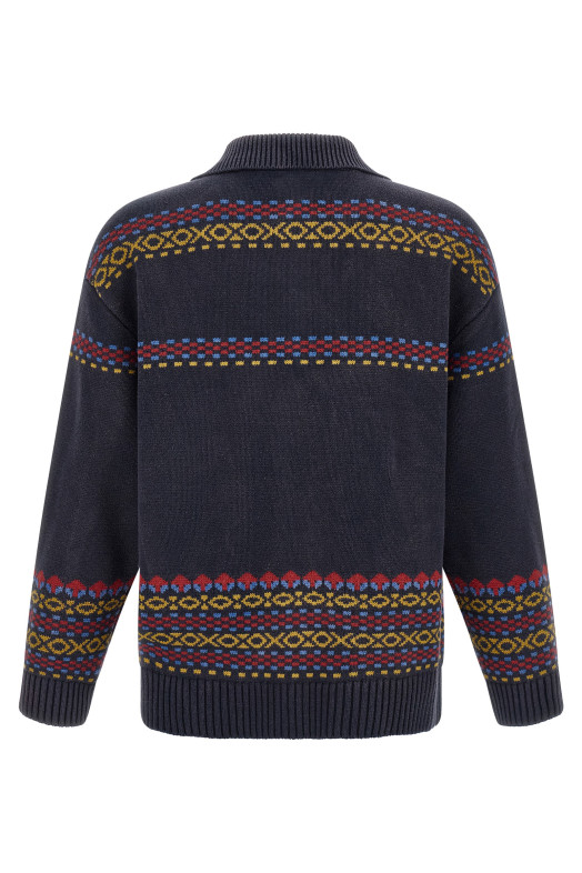 Кардиган «Isles» с интарсией, синий FOFW26SW045150043