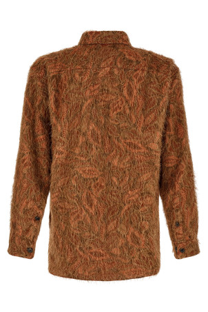 Сорочка оранжевого кольору з нерівною бахромою DRIES VAN NOTEN  2620207094077701