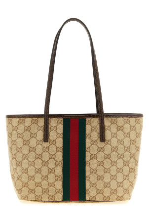 'Tribeca' shoulder bag with tape WEB Beige
