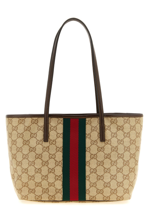 'Tribeca' shoulder bag with tape WEB Beige