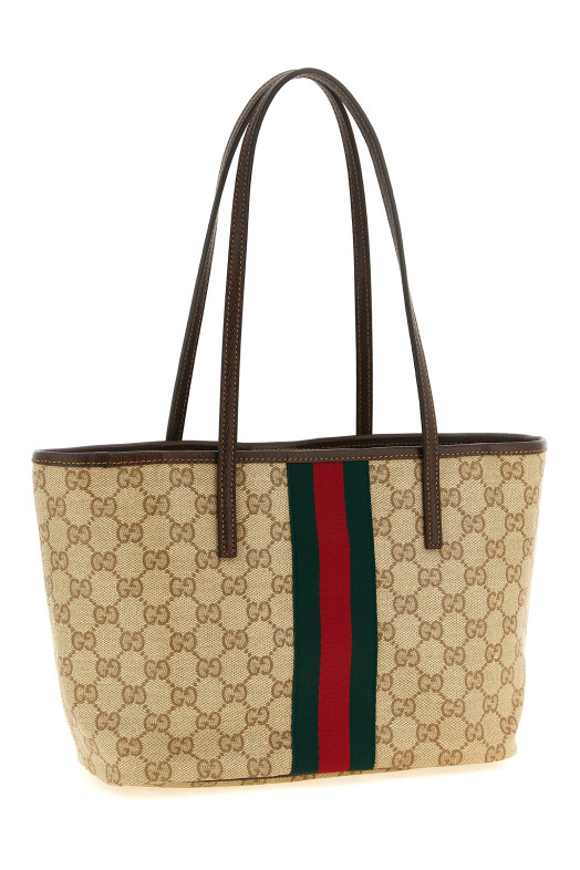 'Tribeca' shoulder bag with tape WEB Beige