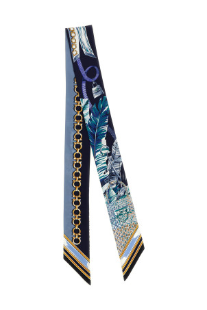 Bandeau 'Felini' print Blue
