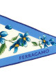 'Primavera' print diamond scarf BLUE