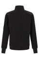 'Diagonal Raised Fleece ' sweatshirt and Lens detail Black