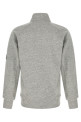 'Diagonal Raised Fleece ' sweatshirt and Lens detail Gray