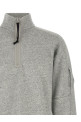 'Diagonal Raised Fleece ' sweatshirt and Lens detail Gray