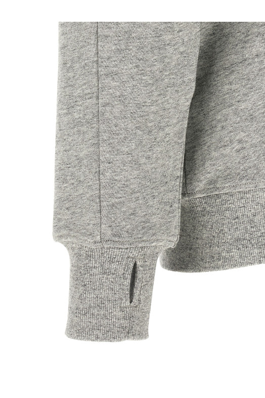 'Diagonal Raised Fleece ' sweatshirt and Lens detail Gray