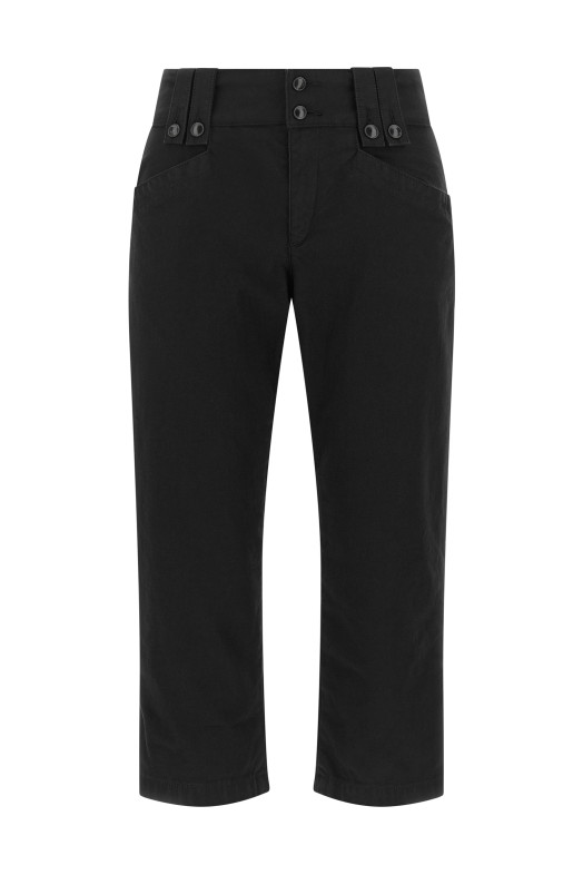 Capri 'Berna' pants with buttons Black