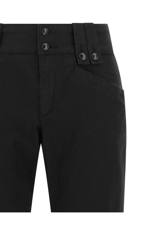 Capri 'Berna' pants with buttons Black