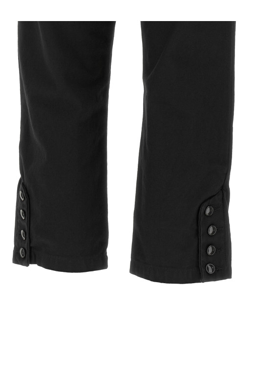 Capri 'Berna' pants with buttons Black