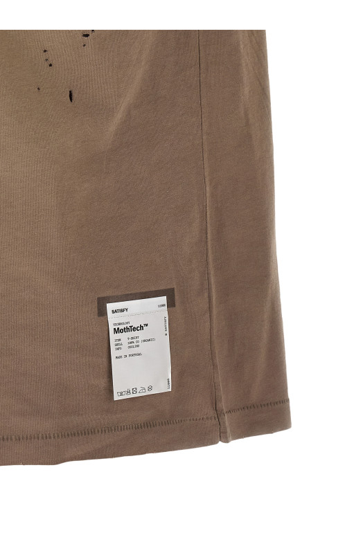 Openwork T-shirt Brown