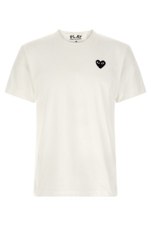 T-Shirt with heart patch White