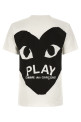 Футболка с нашивкой в виде сердца, белого цвета COMME DES GARÇONS PLAY AXT3530511