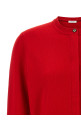Belted cardigan Red
