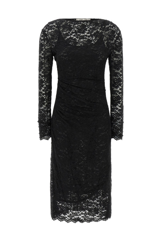 'Darrius' lace dress Black