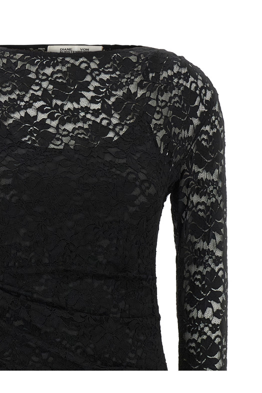 'Darrius' lace dress Black