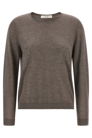 Sweater with rolled neckline Brown