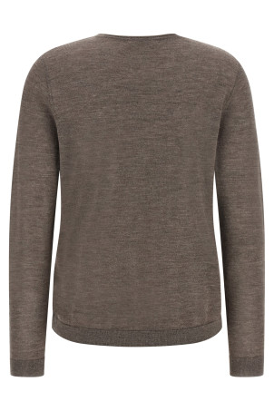 Sweater with rolled neckline Brown
