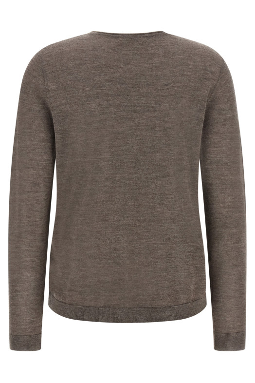 Sweater with rolled neckline Brown