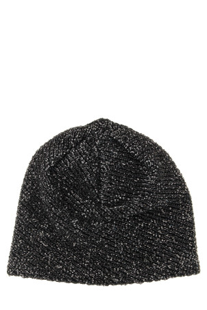 'Jude' beanie with micro sequins Black