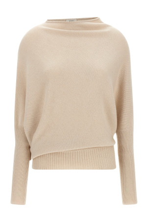 Asymmetrical mesh Beige