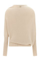Asymmetrical mesh Beige
