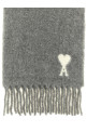 ADC logo scarf and fringes Gray