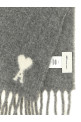 ADC logo scarf and fringes Gray