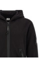 'Diagonal Raised Fleece' sweatshirt with Lens detail Black