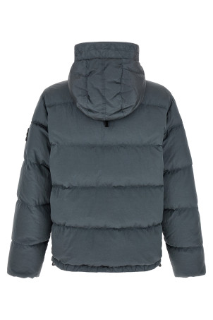 Пуховик с эффектом «помятости», серый STONE ISLAND L2S154100019S0019V0049