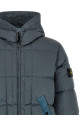 Crumpled effect down jacket Gray