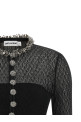 Openwork knitted bodysuit Black