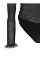 Openwork knitted bodysuit Black