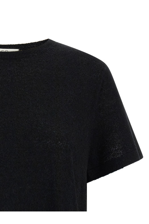 Knitted T-shirt Black