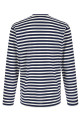 Striped T-Shirt With Heart Patch Multicolor