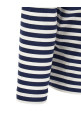 Striped T-Shirt With Heart Patch Multicolor