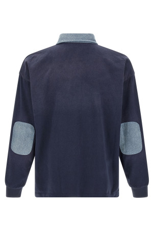 'Crestfield' polo shirt with patch Blue