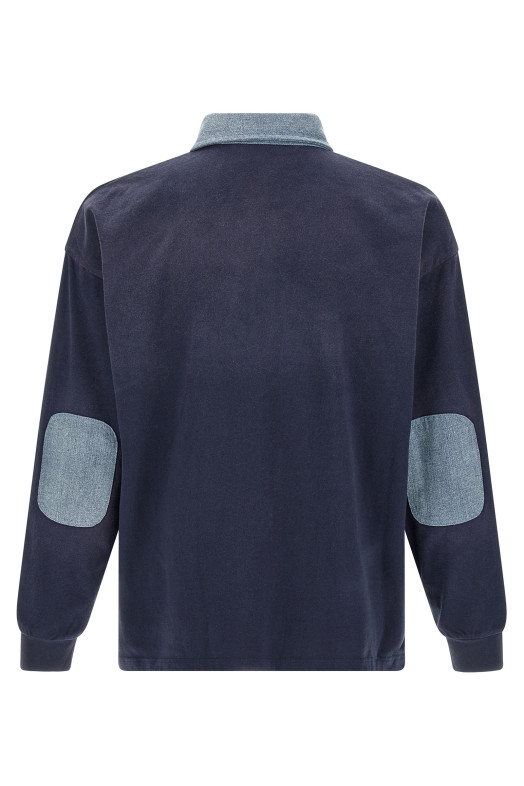 'Crestfield' polo shirt with patch Blue