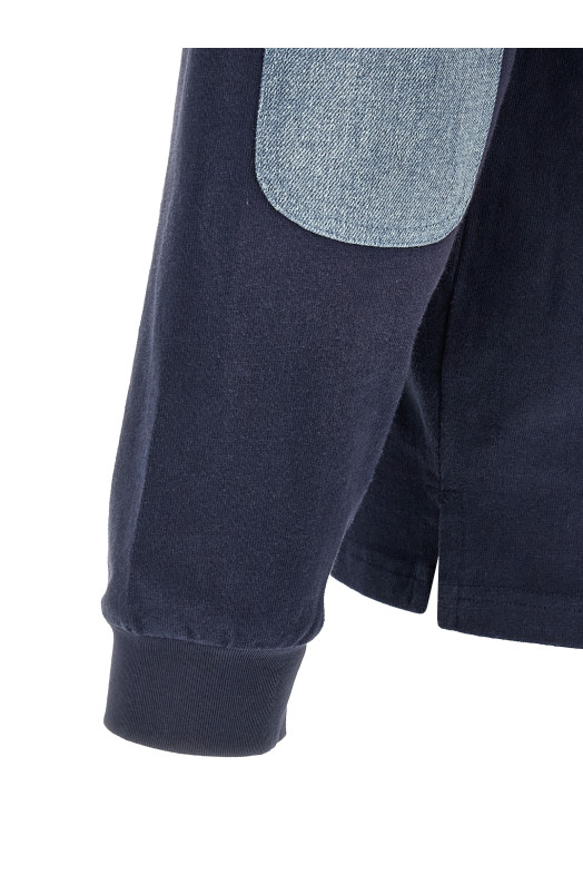 'Crestfield' polo shirt with patch Blue
