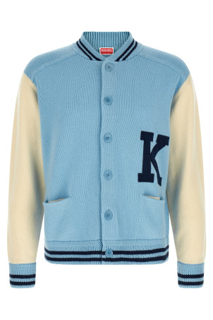 'Varsity' cardigan BLUE