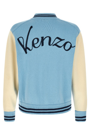 'Varsity' cardigan BLUE