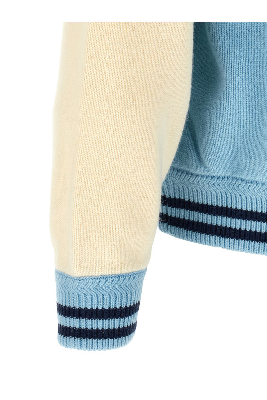 'Varsity' cardigan BLUE