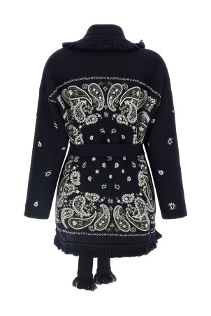 'Echoes Of The Bandana' cardigan Blue