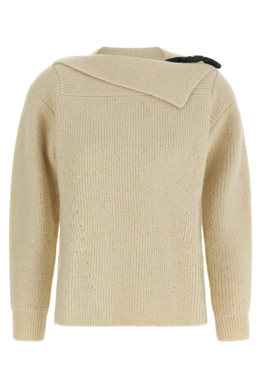'Thais' sweater with alamari White