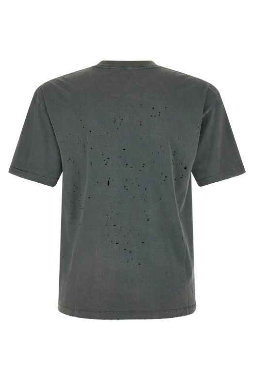 T-shirt with openwork details Gray