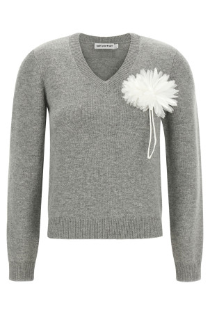 Светр з шпилькою «Fiore», сірий SELF PORTRAIT AW26149TAGRGREY