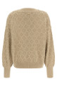 Embossed sweater Beige
