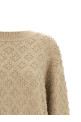 Embossed sweater Beige