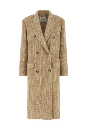 'Pilda' double-breasted coat Beige