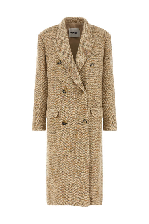 'Pilda' double-breasted coat Beige